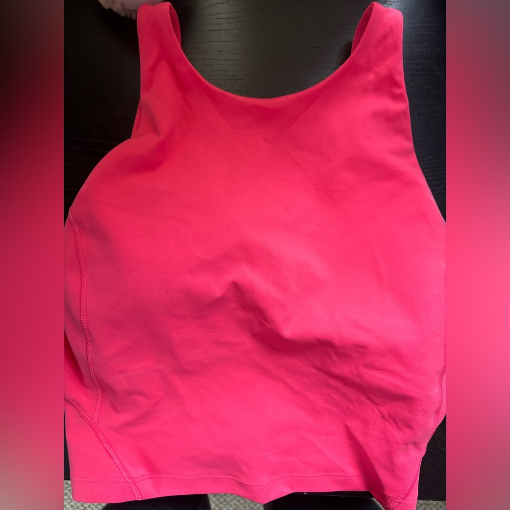 Lululemon align cropped tank. Size 8. Color- “lip gloss”